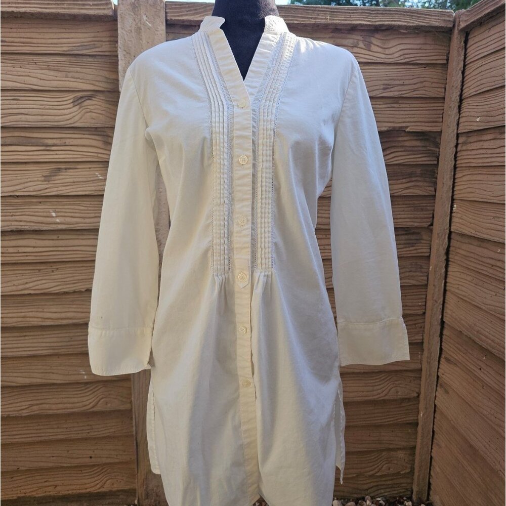 White Button-Down Dress Size Small